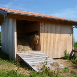 Unterstand Fachwerkbau Südseite