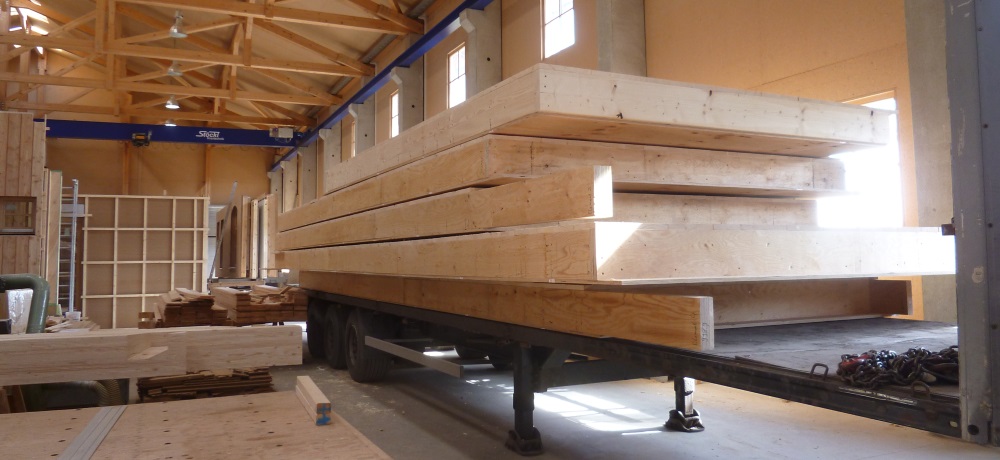 Produktion Holz-Bodenplatte