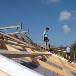 Köhldorfner Muster-Holzhaus Dacheindeckung