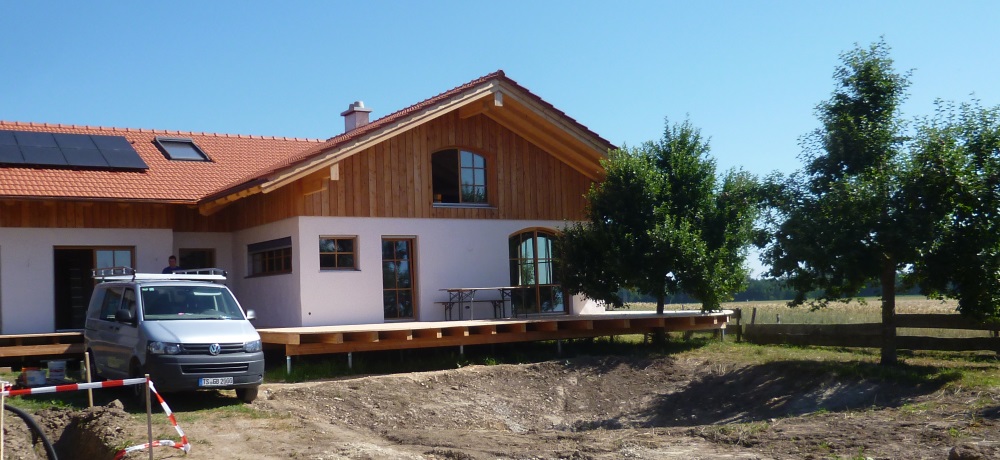 Außenanlagen am Musterhaus gestartet