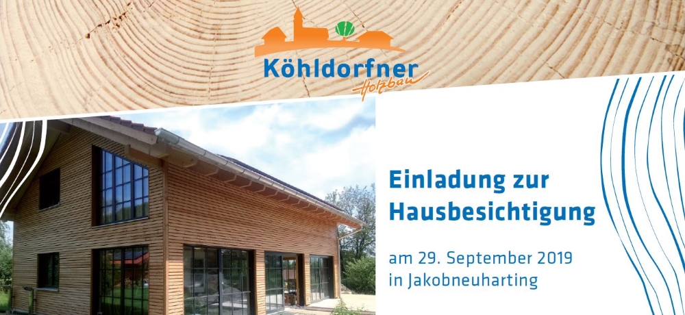 Einladung zur Hausbesichtigung am 29.09.2019