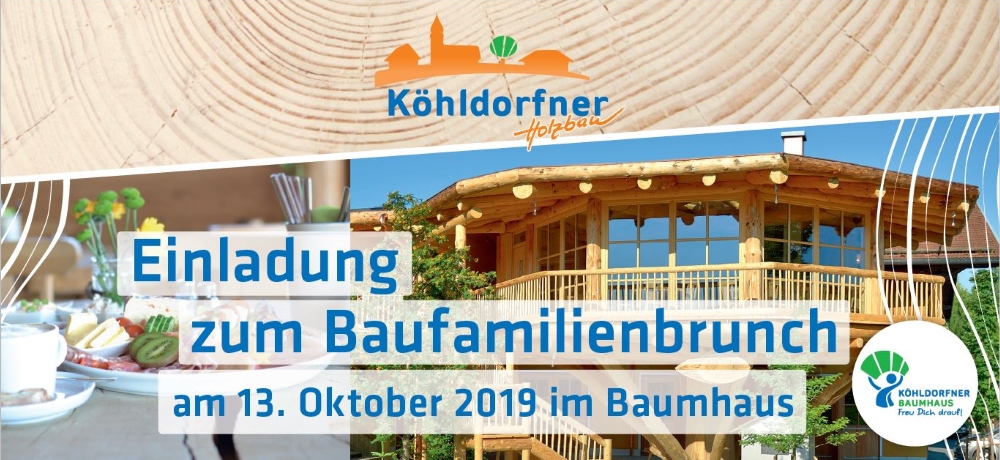 Baufamilienbrunch am 13.10.2019 - Das wohngesunde Holzhaus