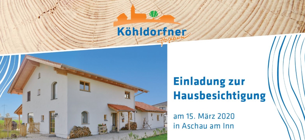 Einladung zur Hausbesichtigung am 15.03.2020