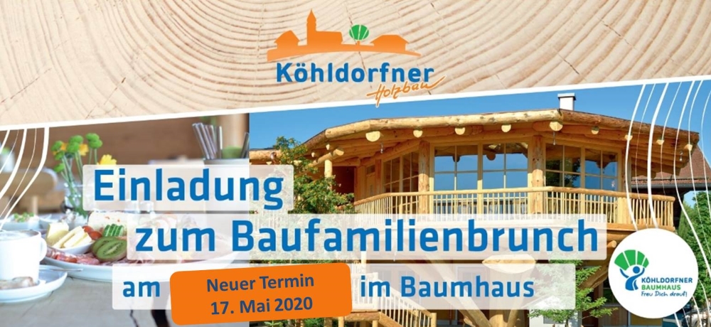 Baufamilienbrunch am 17.05.2020 - Das wohngesunde Holzhaus