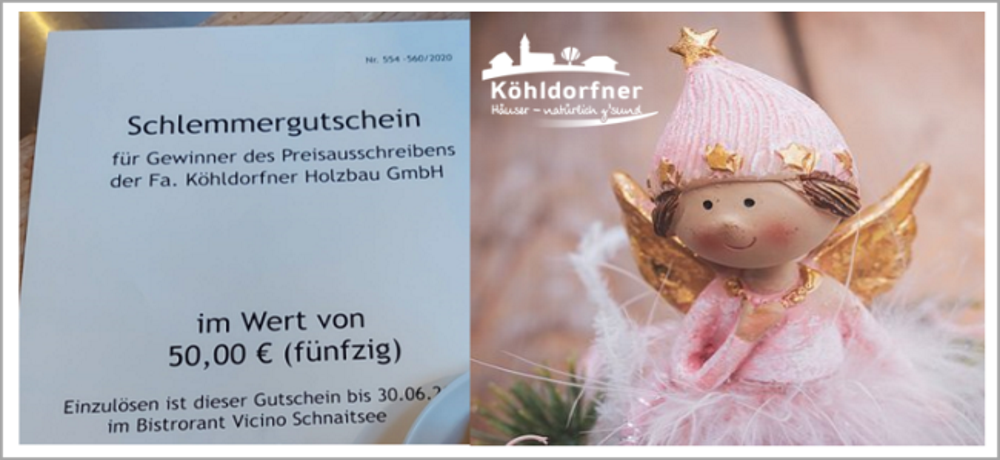 2. Köhldorfner Online Gewinnspiel - Christkindl Edition