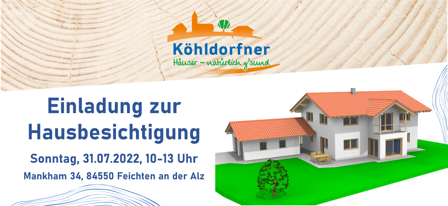Herzliche Einladung zur Hausbesichtigung