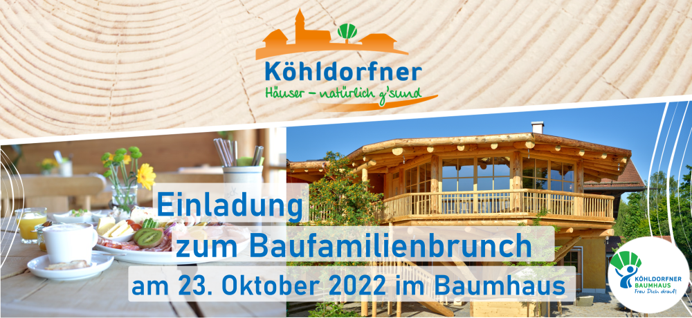 Baufamilienbrunch am 23.10.2022 - Das wohngesunde Holzhaus