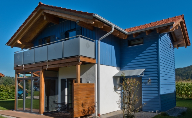 Haus weiss-blau, Chiemgau